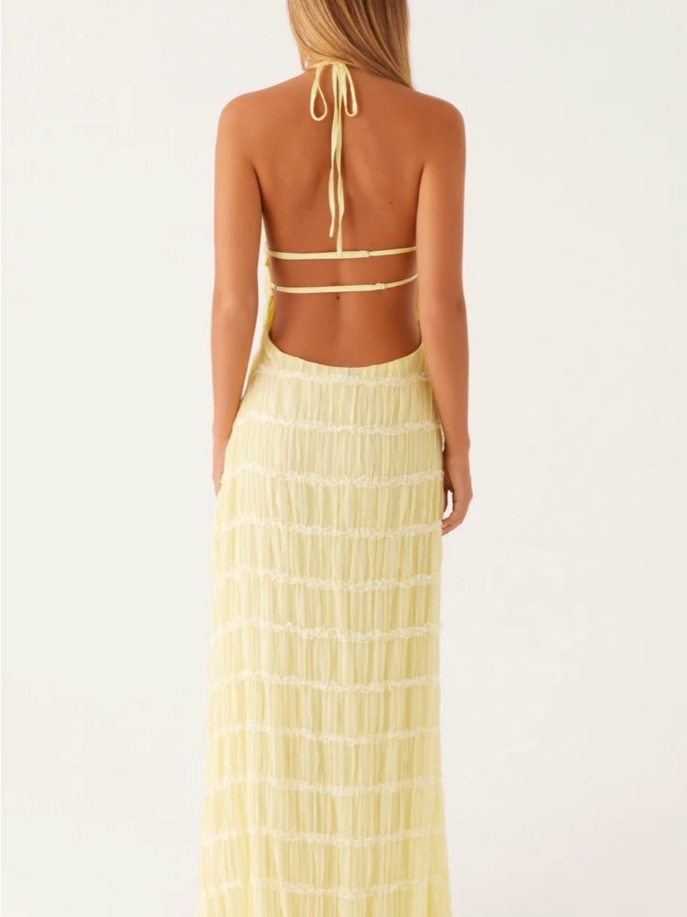 Aullie Maxi Dress- Yellow - Picture 3 of 3